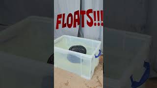 Brane X speaker water float test