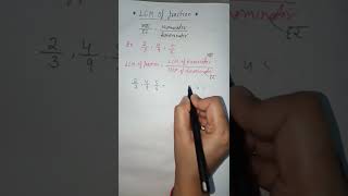 #Let's study || LCM of fraction|| easiest way and with in a minute,learn to find out lcm of fraction