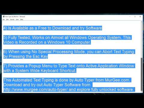Auto Typer Software for Repetitive Text Typing for Data Entry and other Software Applications