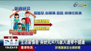 生活習慣差英研究:47%家人連帶不健康