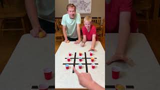 DIY Tic Tac Toe Challenge! #game #family #brothers #challenge