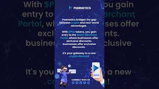 Peernetics bridges the gap between crypto and real-world advantages.