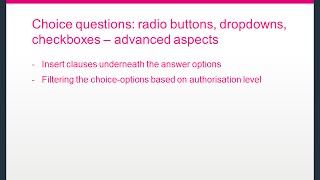 Contract automation Weagree, Tutorial B.3, Choice questions: advanced aspects