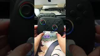Nintendo Switch Pro Controller w/ LED RGB Lights #shorts
