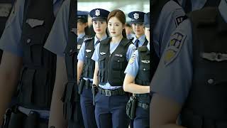 wold beautiful ladies psi in training center without uniform 😲#flightattendant #femalemilitary