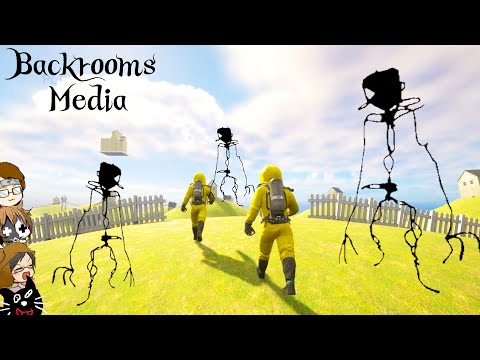 【4人実況】誰も存在しない「 何かがおかしい部屋 」を歩く大人気ホラーゲーム『 Backrooms Media 』
