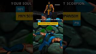 MK4 Scorpion Ending Comparison 🔥 PS1 vs N64