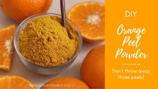 How to Make Orange Peel Powder At Home | DIY #shorts