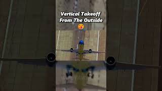 Vertical Takeoff From The Outside Vs The Inside 💀 #VerticalTakeoff #plane #crash #aviation #avgeek