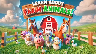 Whimsical Farm Animal Song for Kids – A Playful Barnyard Adventure!" 🎶🐮🦆🐴✨