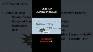 TCS ninja joining process