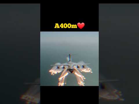 Ac-130 vs A400m flares #shorts #military
