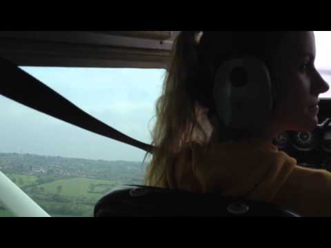 Taking off with pilot Monikim