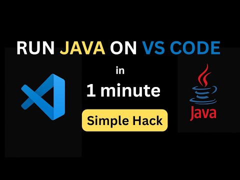 Run Java program in Visual Studio Code | Simple Java Hack 2025