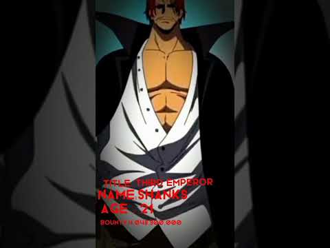 #anime, One piece red haired shanks.