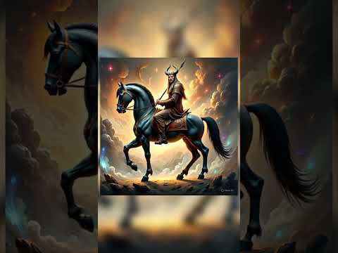 Norse mythology, Sleipnir is an eight-legged horse ridden by Odin. #thorodinson #thevikings #norse