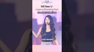 IVE Fans Learn a Shocking Fact #kpop #shorts