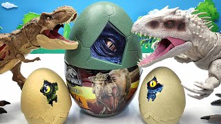 Jurassic World Mego Dinosaur Eggs! Dino Eyes Hologram And 3 Mini Dino Figure