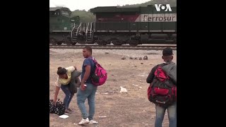 移民冒险跳上开往美墨边境的火车，只为在“第42条”失效前入境美国