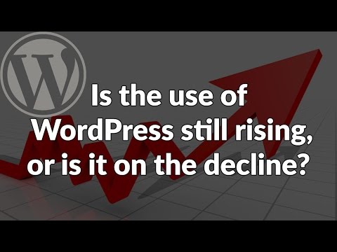 Is the use of WordPress still rising, or is it on the decline?
