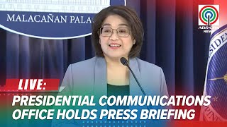 LIVE: Malacañang holds press briefing with PCO Usec. Claire Castro | July 15