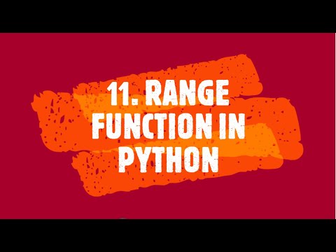 Range Function in Python (Tutorial 11th)