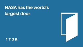 NASA has the world's largest door #nasashorts