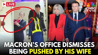 LIVE: Shocking Moment Macron 'Is Shoved In The Face' By Wife Brigitte | Macron in Vietnam | N18G