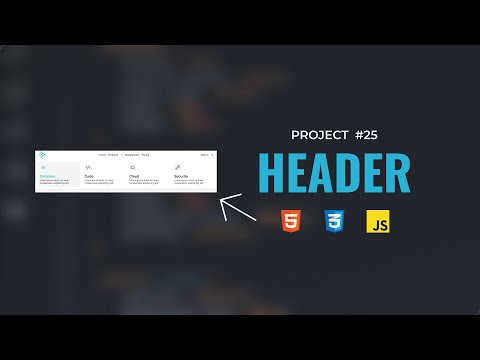 Membuat Header sederhana dengan HTML, CSS, dan JavaScript