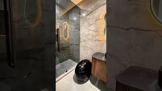 Mirror ✨ + Shower Door 🚿 = Bathroom Glow-Up! #inyouths  #ledmirror #showerdoors #bathroomdesign