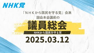2025.03.12-「ＮＨＫから国民を守る党」会派議員総会