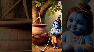 Little krishna: The makhan chor #ytshorts #trending #viralshorts #krishna #makhanchor #god