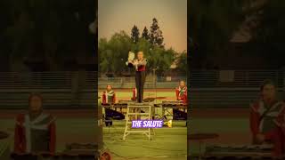 My Drum Major Girl ❤️‍🔥 #bandlife #marchingband #highschoolband #fyp #proudmom #salute #girlboss