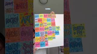 loving the color combos 🤌🏼💫 #shorts #art #lettering #markers #creativity #youtubeshorts