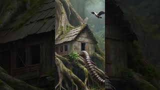 Abandoned Jungle Cabin Hides a Dark Secret"#AbandonedPlaces #JungleMystery  #ExplorationShorts