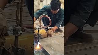 Gas cutting Pug machine #gascutting #pugmachine