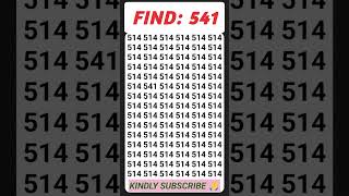 Prove You Have 20/20 Vision – Find the Number Fast!#focustest #opticalillusion #shorts