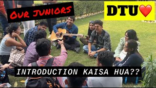 freshers introduction in DTU today