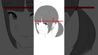 結んだ髪  #イラスト講座 #お絵描き講座 #描き方