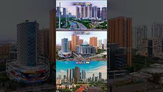 Hyderabad 🇮🇳 V's gurugram 🇮🇳 V's Mumbai 🇮🇳 #drone #skyview #asiancities #indiancities #skyscraper