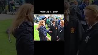 Tom Felton behind the scenes of Harry Potter #dracomalfoy #hermionegranger #harrypotter