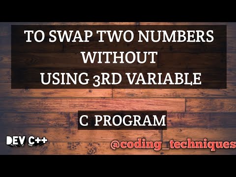 To Swap Two Numbers Without Using Third Variable #coding #programming #youtubevideo #viral #c#trend
