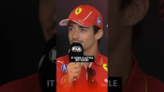 Charles explains why he loves racing Max 🏎 #f1 #formula1 (source: F1TV)