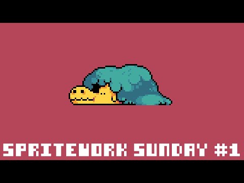Spritework Sunday #1 - Moss Dragon
