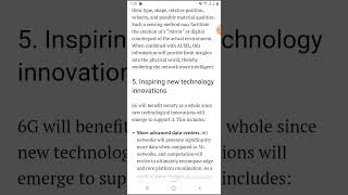 What are the advantages of 6g network