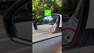 How to adjust the rearview mirror correctly？#driving #skills #tips #knowledge #fpy