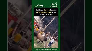 Pakistan Targets India’s Udhampur Airbase With Fatah-1 Mi$siles in Retaliatory Str!ke #udhampur