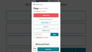 Udemy Free Courses With Free Certificate | Premium Online Courses Free | #UdemyCoupons