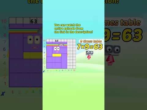 Nine Times Table Song｜Numberblocks #shorts