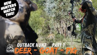 Bowhunting Chital Deer, Pigs & Goats – Part 1 | Backpack Hunting the outback for Meat & Trophy Game